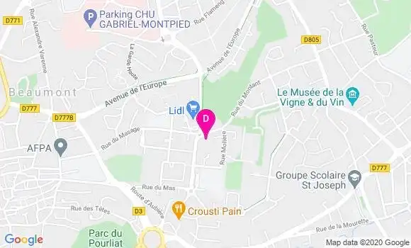 Localisation Mireille Santoni