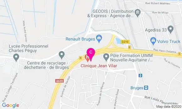 Localisation Polyclinique Jean Villar