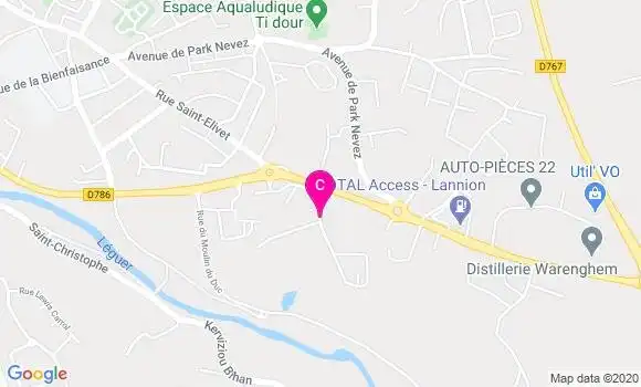 Localisation Polyclinique du Trégor