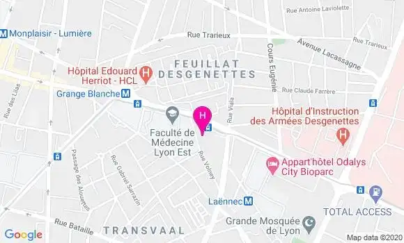 Localisation Hôpital Privé Natecia