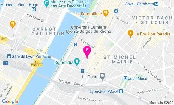 Localisation Rectorat