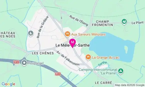 Localisation Centre Hospitalier de Mamers