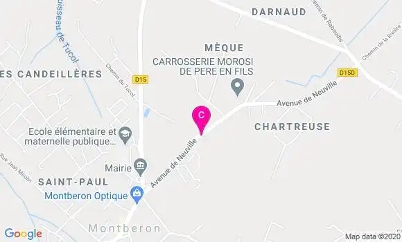 Localisation Clinique Psychiatrique de Montberon
