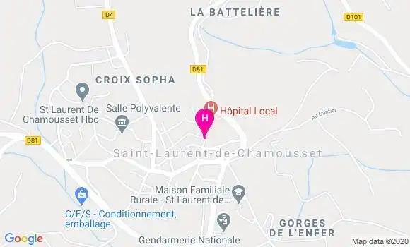 Localisation Centre Hospitalier