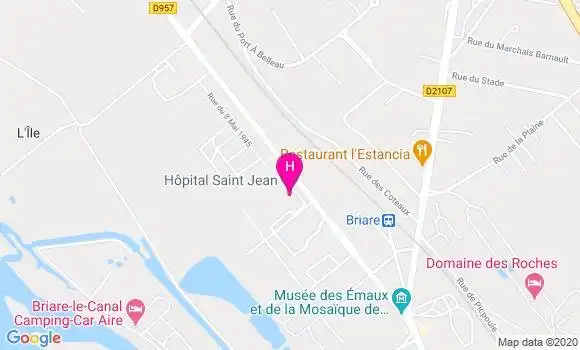 Localisation Hôpital Saint Jean