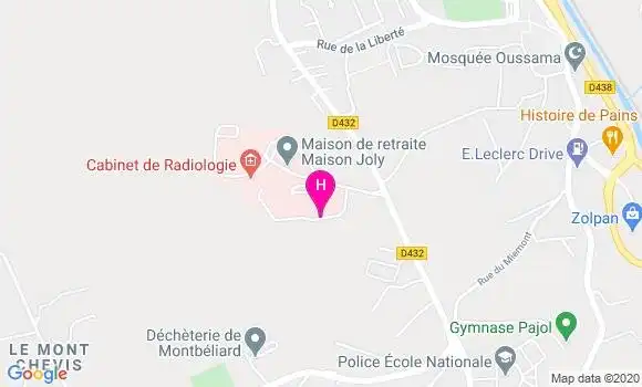 Localisation Centre Hospitalier Spécialisé de Saint Remy