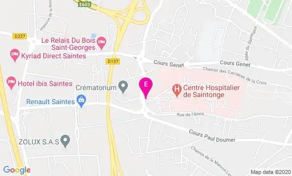 Localisation Imagerie Médicale de Saintonge
