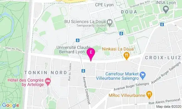 Localisation Universite Lyon 1 Claude Bernard