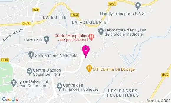 Localisation Cmpr la Clairière