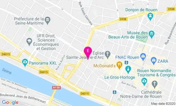 Localisation Rectorat