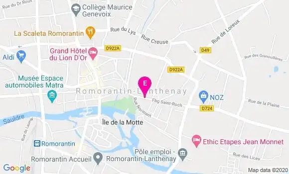 Localisation Pole Santé Intercommunal