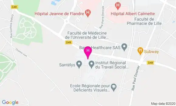 Localisation Santélys Hospitalisation à Domicile