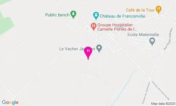Localisation Groupe Hospitalier Carnelle Portes de l