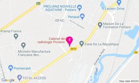 Localisation Scanner Irm du Poitou Charentes