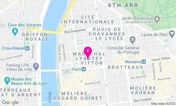 Localisation Ophta Lyon Vendôme
