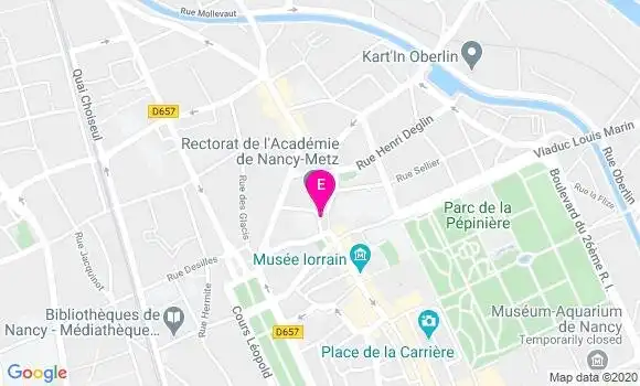 Localisation Rectorat