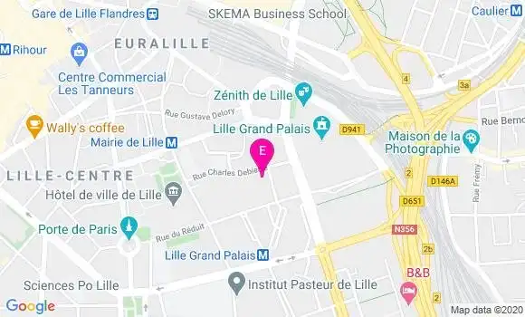 Localisation Universite de Lille 2 Droit et Santé