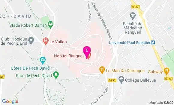 Localisation Irm Rangueil
