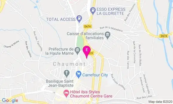 Localisation Mdph de la Haute Marne