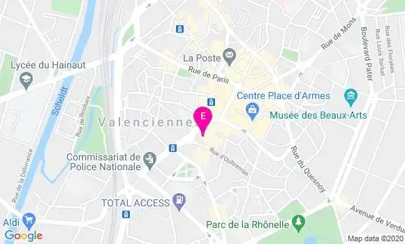 Localisation Groupe Médical des Dentellières