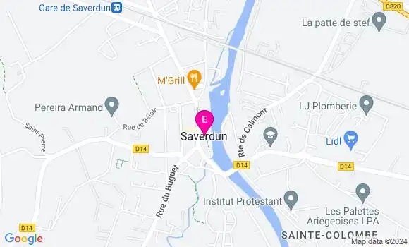 Localisation Ehpad du Vert Coteau