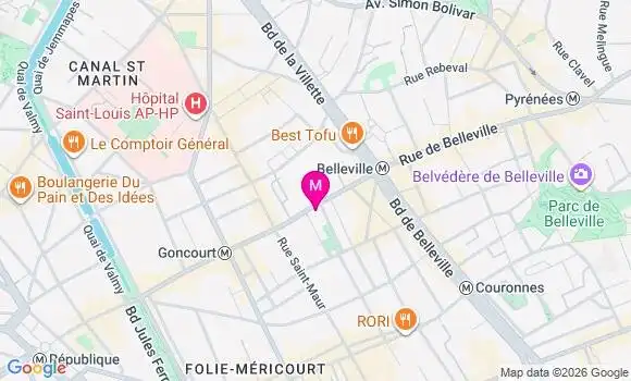 Localisation Centre de Santé d