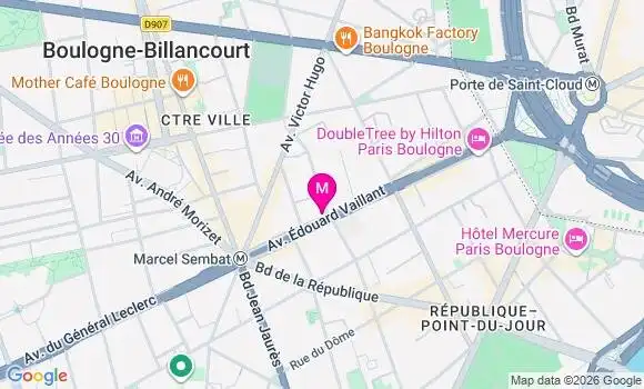 Localisation Centre de Santé Médico Dentaire Boulogne