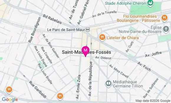 Localisation Centre Santéa Idf