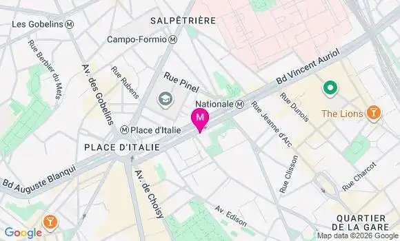 Localisation Centre de Santé Auriol Csa