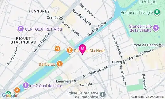 Localisation Centre de Santé du Canal