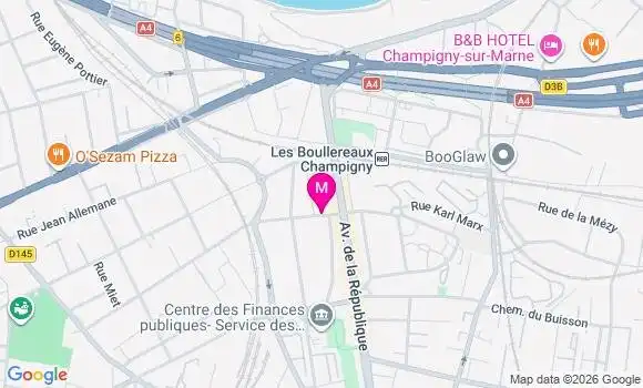 Localisation Centre de Santé Champigny