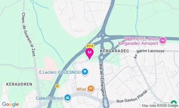 Localisation Centre de Santé Kersante Brest Gouesnou