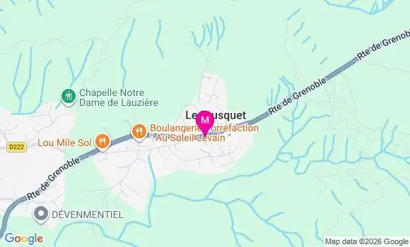 Localisation Centre de Santé Medecins Solidaires du Brusquet