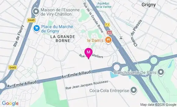 Localisation Centre Medis Grigny la Santé pour Tous