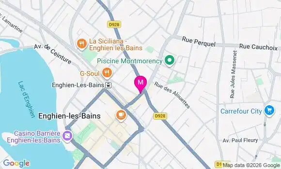 Localisation Centre de Santé Médical et Ophtalmologie Enghien