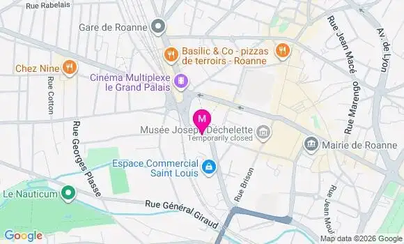 Localisation Centre Dentaire Ugecam Roanne