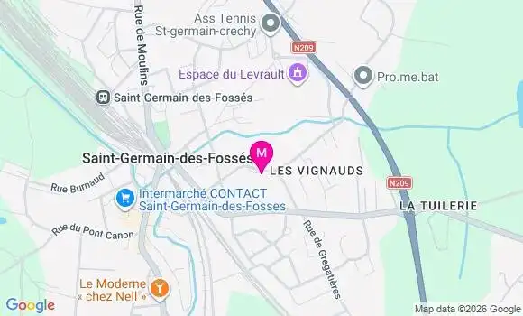 Localisation Ehpad La Maison des Aures Saint Germain