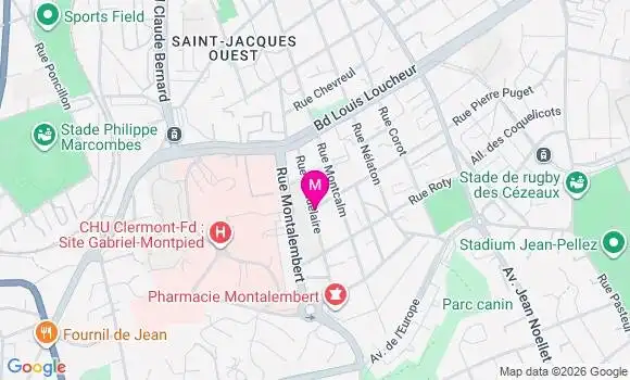 Localisation Centre de Santé Paul Suss
