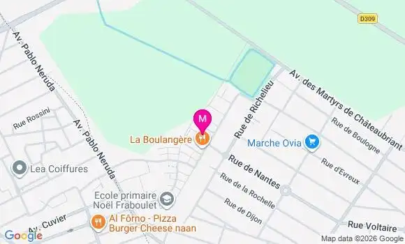Localisation Centre de Santé de Mitry Mory