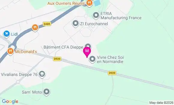 Localisation Centre Appui Santé Caux Bray