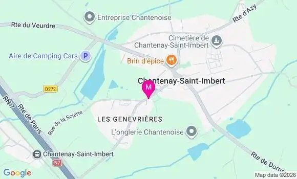 Localisation Centre de Santé Ms Chantenay Saint Imbert