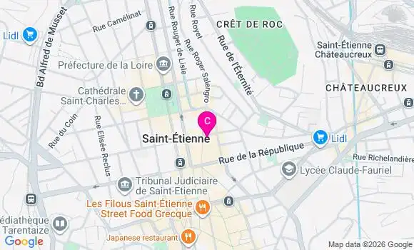 Localisation Centre Médical Ramsay Santé Saint Etienne