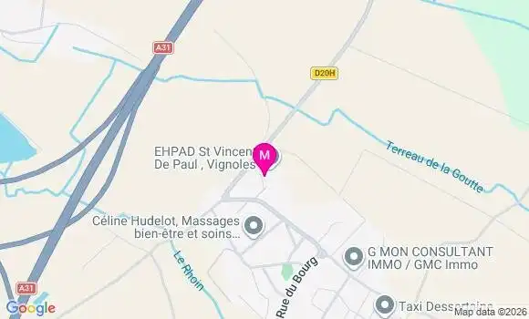 Localisation Ehpad Saint Vincent de Paul