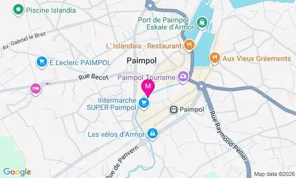 Localisation Centre de Santé de Paimpol