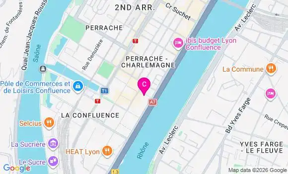 Localisation Centre de Santé Lyon Confluence