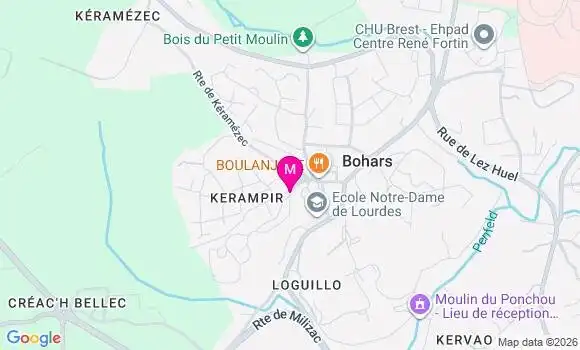 Localisation Ehpad Résidence Kerampir
