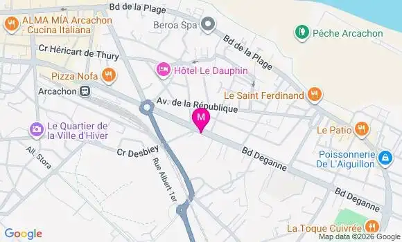 Localisation Centre de Santé Arcachon