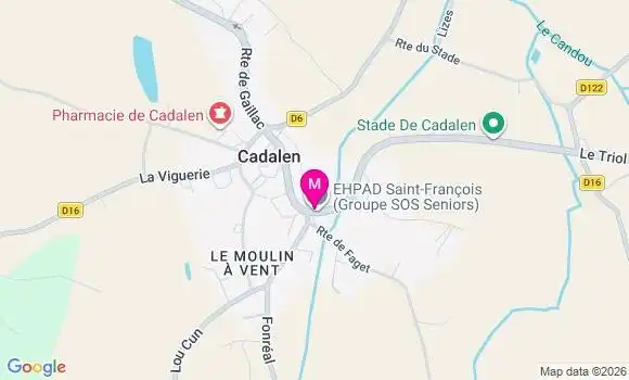 Localisation Ehpad Saint Francois