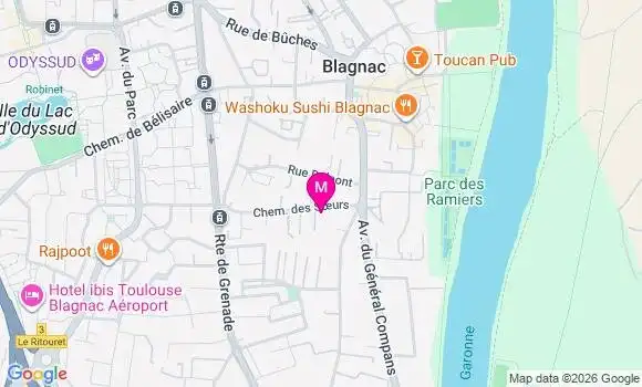 Localisation Ehpad Les Jardins de Maniban
