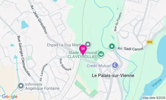 Localisation Ehpad Puy Martin